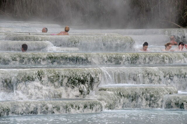 Aguas termales en la Toscana