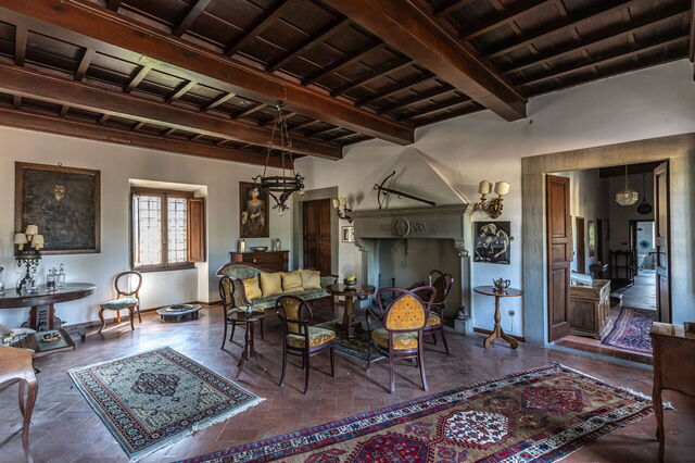 Castello Uliveta, sala de estar