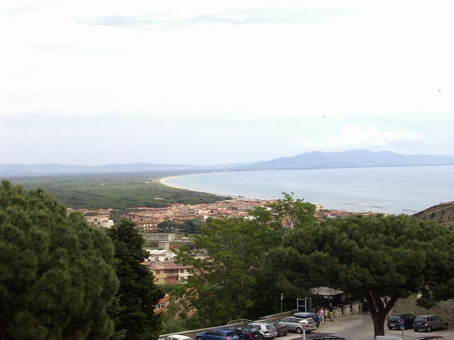 Vista de la costa de maremma