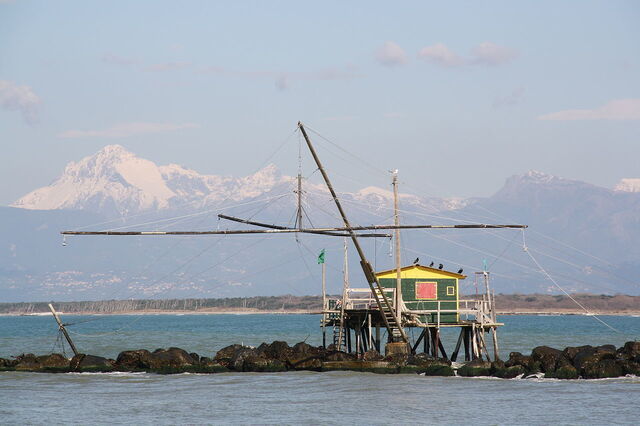 La pesca en Marina di Pisa