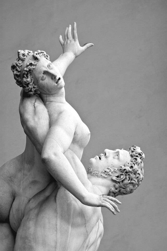 Detalle del Rapto de las Sabinas de Giambologna
