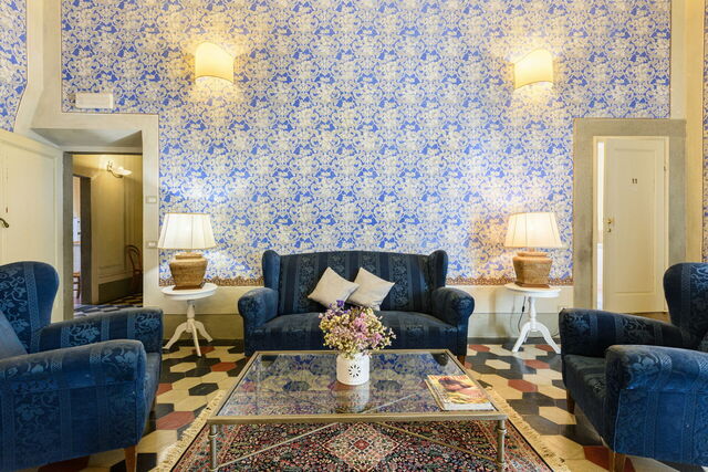 Villa Badiuzza, sala de estar