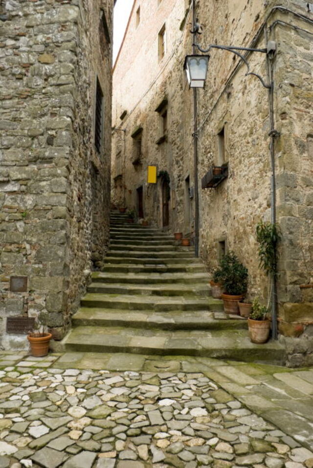 Calle en el centro de Anghiari