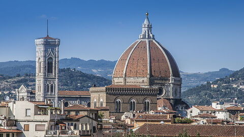 Vista de Florencia con la catedral