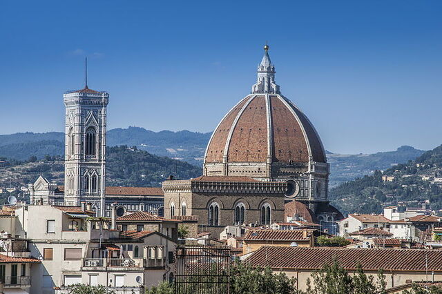 Vista de Florencia con la catedral