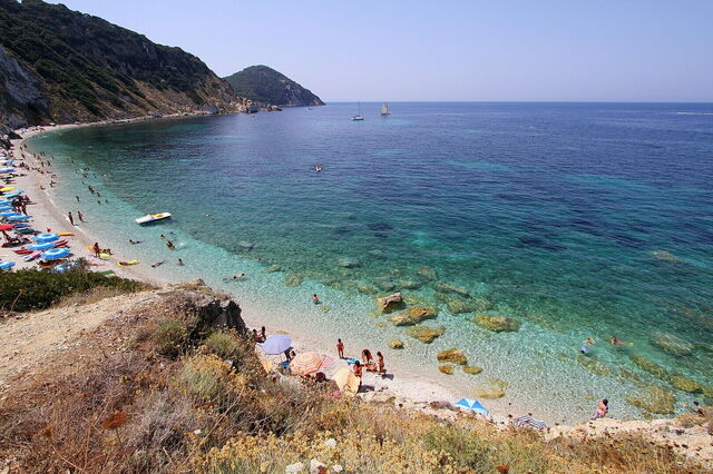 Aguas de la playa de Sansone