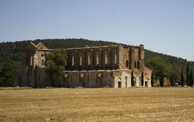 Las ruinas de la abadía de San Galgano