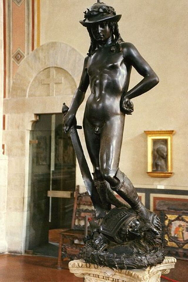El David de Donatello en bronce