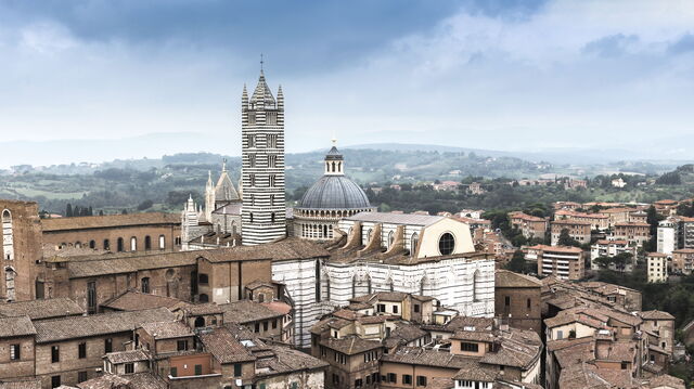 Vista de la Catedral en Siena