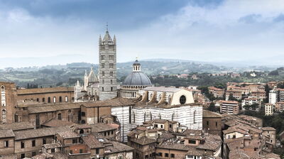 Vista de la Catedral en Siena
