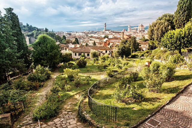 Vistas desde el Jardín de Rosas de Florencia