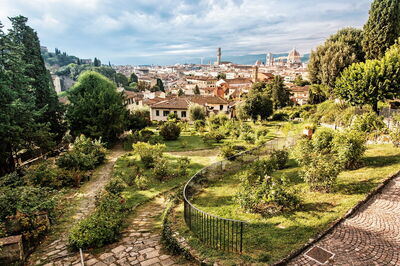 Vistas desde el Jardín de Rosas de Florencia