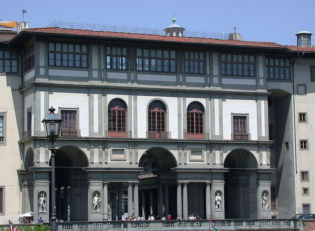 Uffizi loggia en Florencia