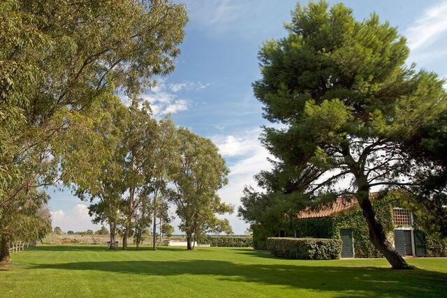 villa con jardín en la Toscana