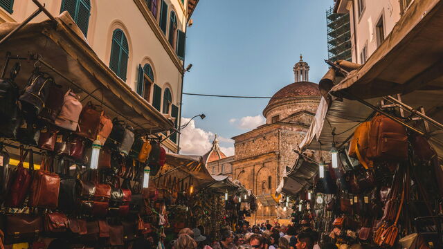 Un mercado en Florencia