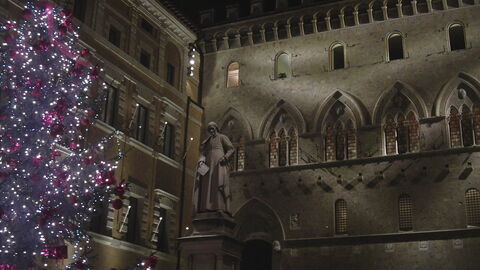Piazza Salimbeni en Navidad