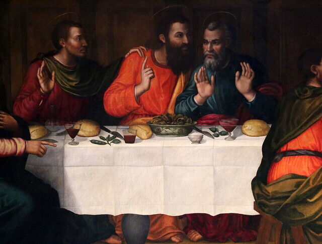 La Última Cena de Plautilla Nelli, detalle