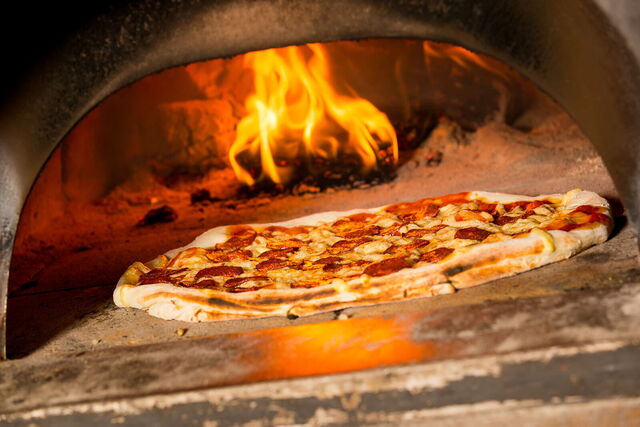 Horno tradicional para pizza