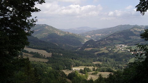 Valle en la provincia de Arezzo