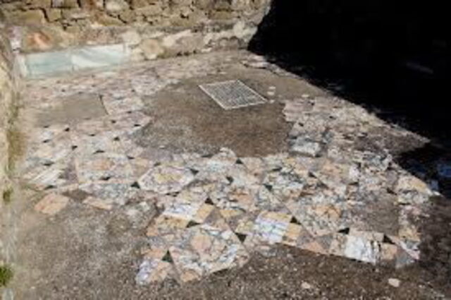 suelo de mosaico en Roselle