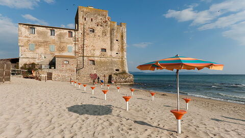 Playa de Piombino ganadora de la bandera azul
