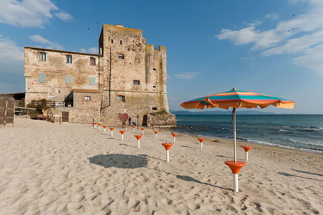 Playa de Piombino ganadora de la bandera azul