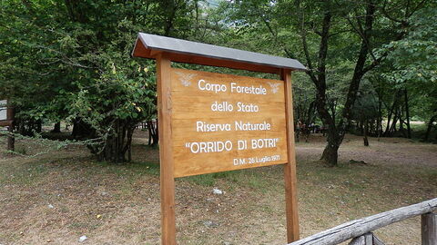 Orrido di Botri, entrada