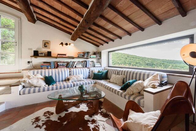Villa Poggio La Croce, salón