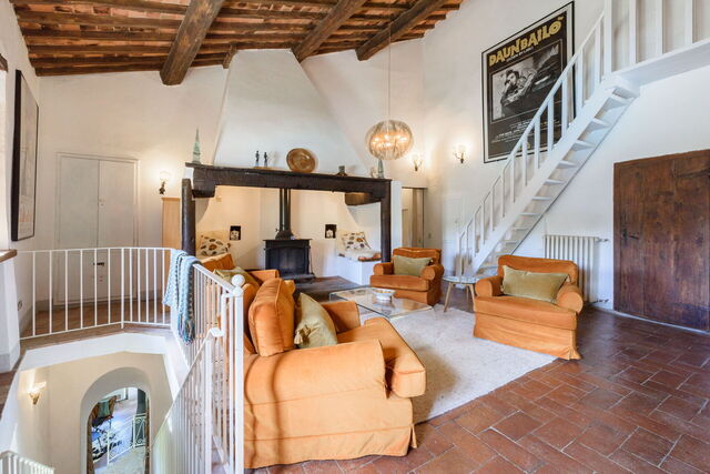 Villa Poggio La Croce, salón