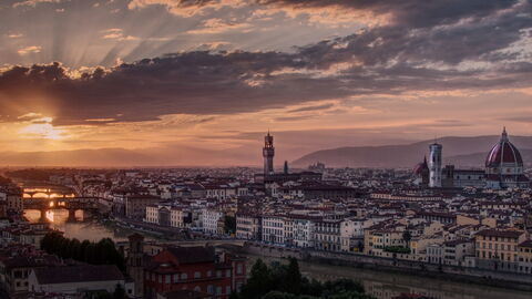 Florencia al atardecer