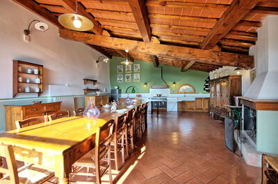 Una sala de estar en Villa Cona