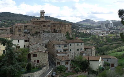 Vista de la cuidad de Pomarance