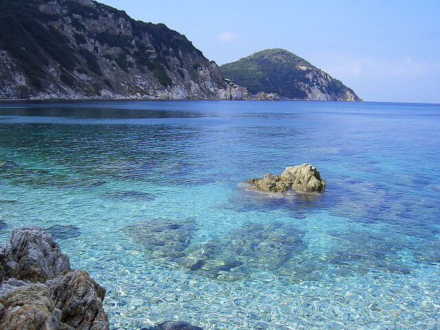 Aguas cristalinas en Elba