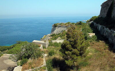 paredes de la fortaleza de portoferraio