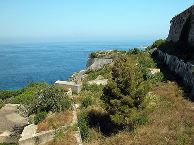 paredes de la fortaleza de portoferraio