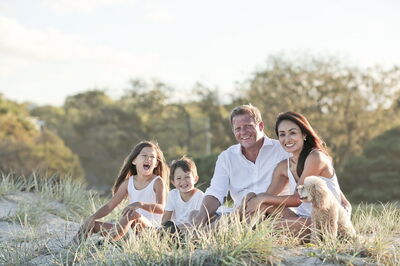 Una familia de vacaciones