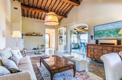 Podere Boscherini, sala de estar