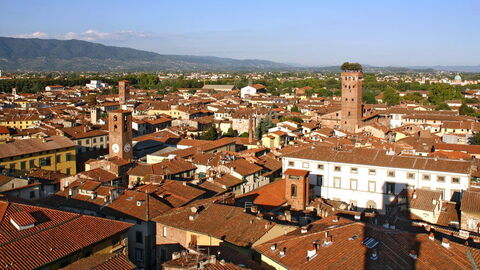 Vista de la ciudad de Lucca