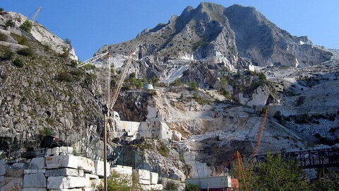 Cantera de mármol de Carrara