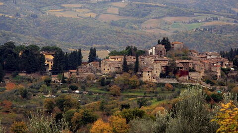 Vista de Greve en Chianti