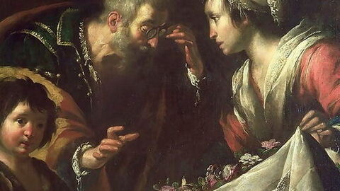 Pintura de la dama santa de Lucca