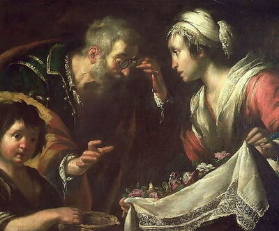 Pintura de la dama santa de Lucca