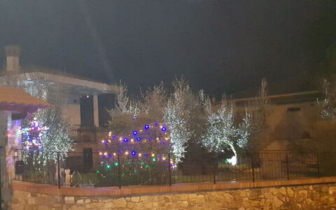 La Casina Del Canneto: Noche, Encendiendo, Ligero, Cielo, Árbol, Casa, Invierno