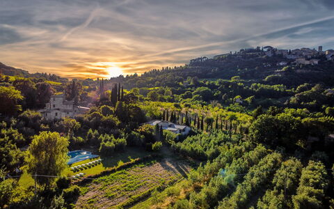 Villa Ardene: Nube, Cielo, Atmósfera, Planta, Paisaje Natural, Luz De Sol, Árbol, Oscuridad, Resplandor Crepuscular, Paisaje
