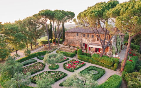 Villa Le Corti: Flor, Jardín, Arbusto, Cobertura Del Suelo, Primavera, Paisajismo, Jardín Botánico, Patio Interior, Hacienda