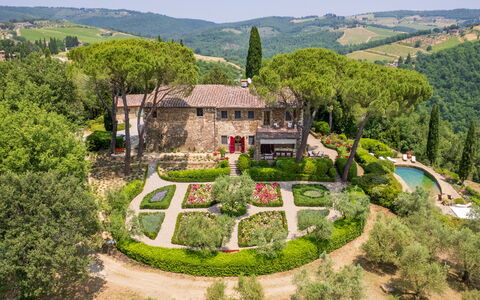 Villa Le Corti: Arbusto, Jardín, Cobertura Del Suelo, Paisajismo, Inmuebles, Jardín Botánico, Casa De Campo, Plantación, Hacienda
