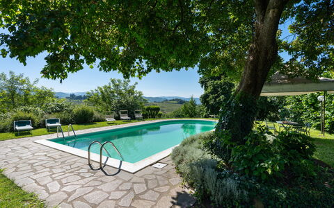 La Forra: Agua, Planta, Piscina, Cielo, Azur, Árbol, Sombra, Mueble Para Exteriores, Casa, Ocio