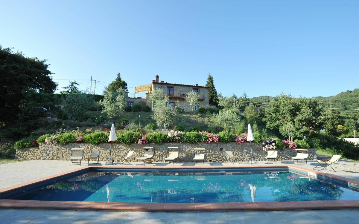 Swimming pool and outdoor view