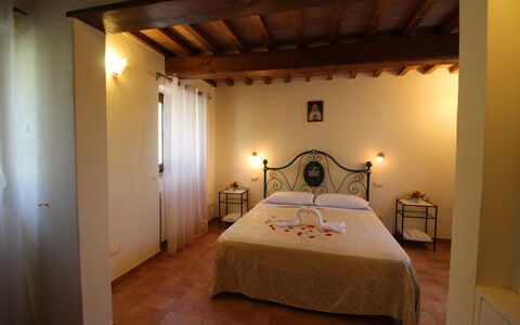 Poggio del Fabbro: Habitación, Habitación, Cama, Propiedad, Mueble, Edificio, Sábana, Diseño De Interiores, Suite, Casa