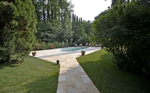 Villa Del Castagno: Hierba, Propiedad, Césped, Jardín, Yarda, Patio Interior, Paisajismo, Arbusto, Paisaje, Árbol